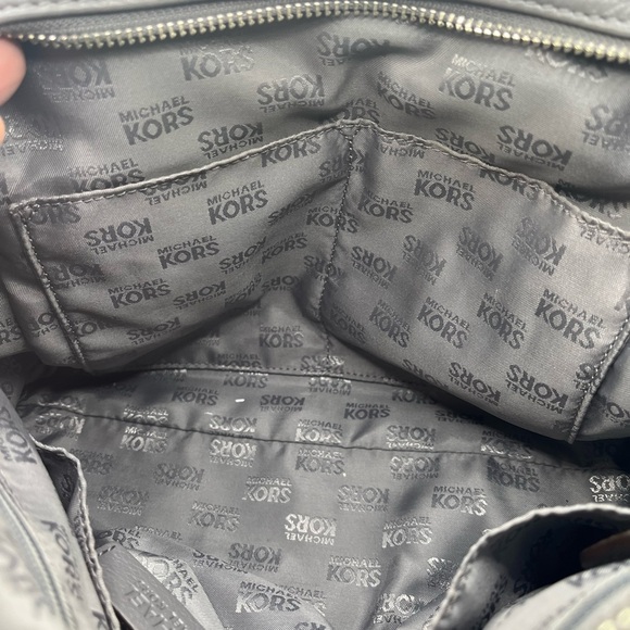 Michael Kors Knox - Black Pebbled Leather Satchel Shoulder Bag - Picture 8 of 13